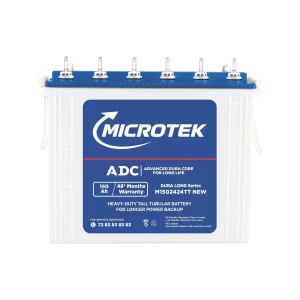 Microtek Dura Long M1502424TT | 150Ah Tall Tubular Inverter Battery with ADC Technology
